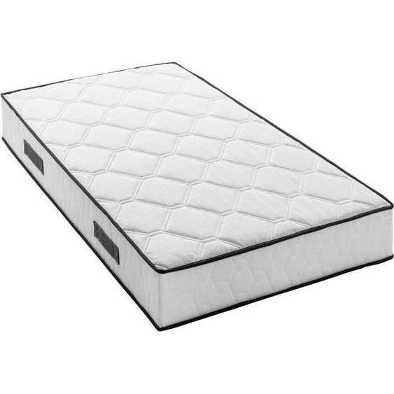 Ensemble Matelas Sommier 90 x 190 cm, Ressorts Ensachés, 7 Zones, Hauteur 24 cm