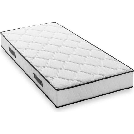 Ensemble Matelas Sommier 90 x 190 cm, Ressorts Ensachés, 7 Zones, Réversible, Hauteur 19 cm