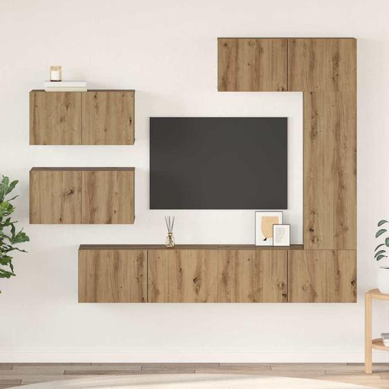 Ensemble meuble TV 6 pcs Chêne artisanal Bois dingénierie