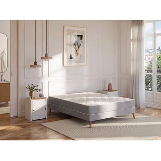 Ensemble Néo 140x190 matelas H20 ressort ensachés, ferme, sommier