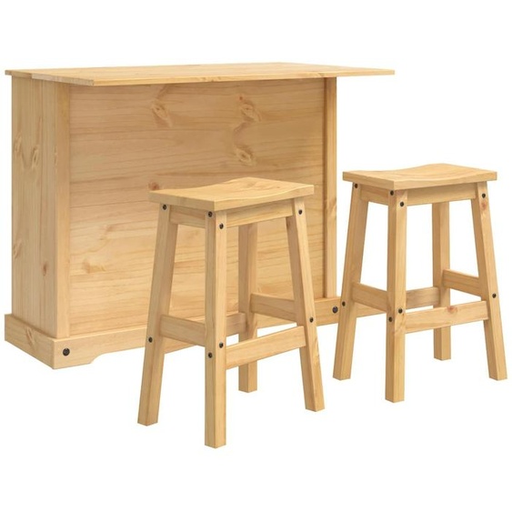 Ensemble Cuisine Îlot avec tiroir  3 pcs Cire de Miel