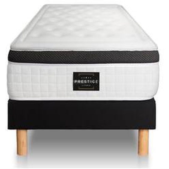 Ensemble Privilège Mémoire de forme Sommier en kit  Noir