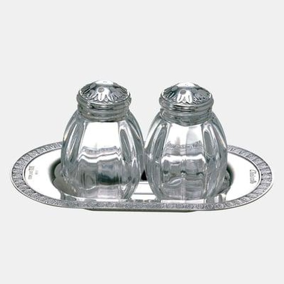 Ensemble salière et poivrier en argent massif - MALMAISON