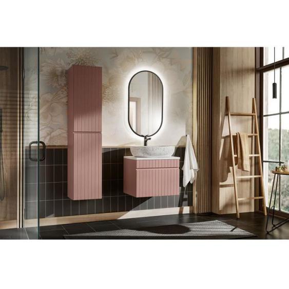 Ensemble salle de bain - Emblematic Rose - Meuble vasque + 2 éléments - 60 cm