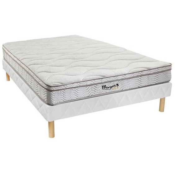 Ensemble sommier + matelas ressorts 3 zones WOLKENTANZ de MORGENGOLD - 160 x 200 cm
