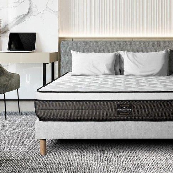 Ensemble Suite 160 x 200 cm sommier Kit Blanc