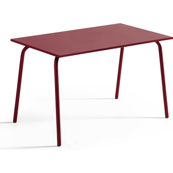 Ensemble table de jardin en métal et 4 chaises Pourpre - Oviala Palavas