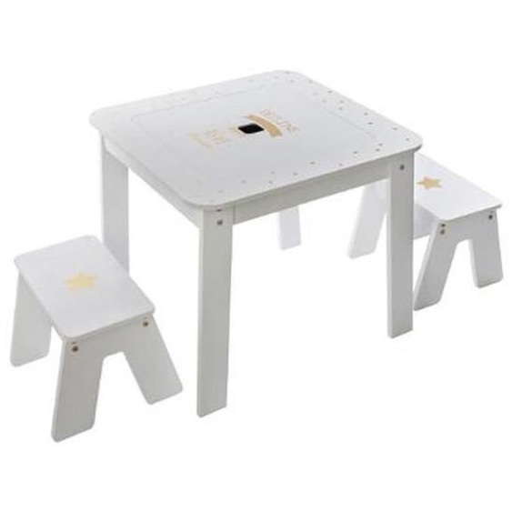 Ensemble table et 2 chaises pour enfant coloris multicolore