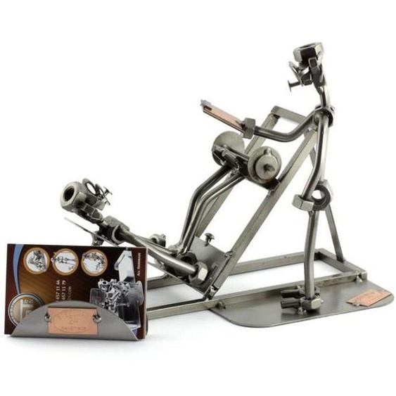 Entraîneur avec Détenteur de Cartes de Visite - STEELMAN24 - Métal - Gris - Design Contemporain - Intérieur