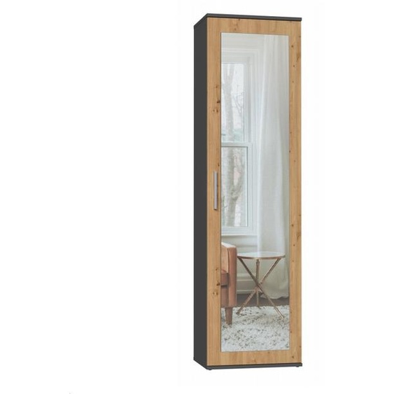 Entrée armoire DUO anthracite/chêne artisanal