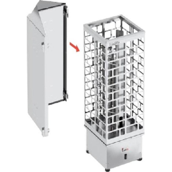 Enveloppe de protection Sawo pour montage en angle des poêles Cubos