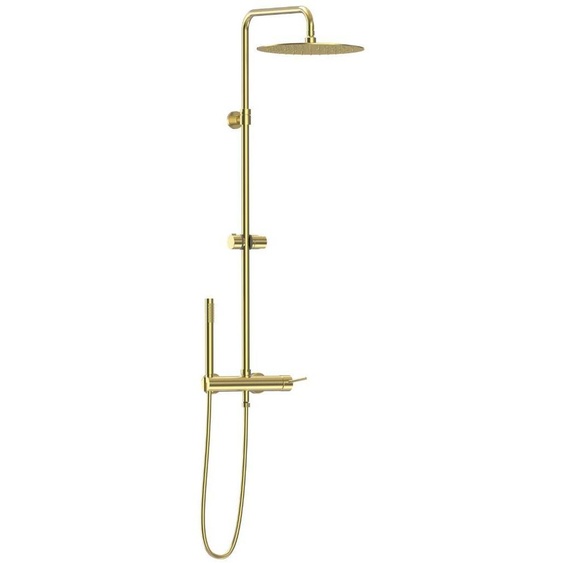 Envol colonne de douche mécanique or brossé 300 Essebagno