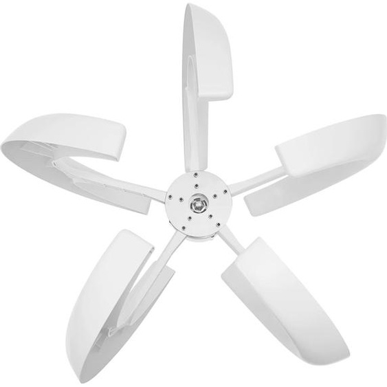 Éolienne - Générateur éolien - 600 W - 24 V CC - 5 pales - Axe vertical - Forme lanterne - Régulateur IP67 - Blanc