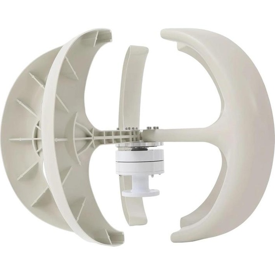 Éolienne - Kit générateur éolien - 600 W - 12 V - Avec bride et régulateur de charge - Pour la maison, la cour, le bateau - Blanc