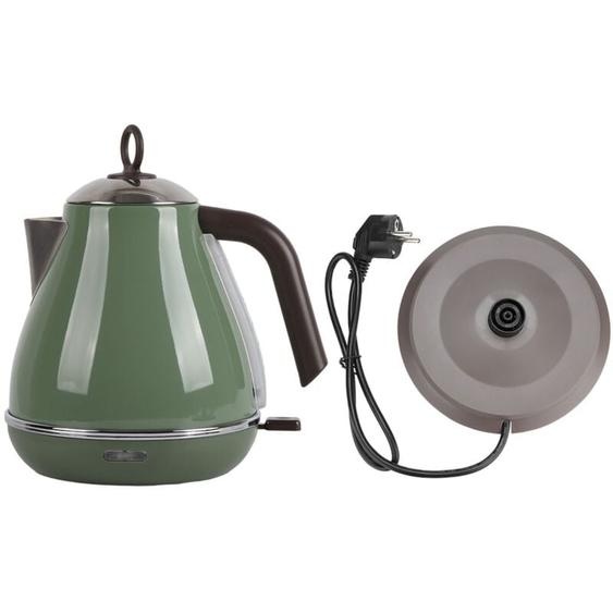 Eosnow Bouilloire électrique en acier inoxydable de 1700ml, Pot bouillant pour le thé et leau, Style rétro, prise ue, 220V-240V