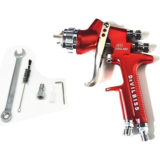 Equipement professionnel de peinture automobile Airbrush rouge