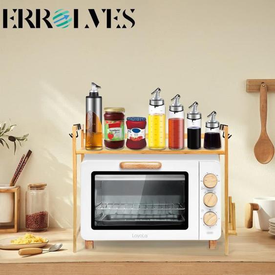 ERROLVES®Étagère à Épices-Support de Four à Micro-Ondes,Dimension : 55 x 35 x 42cm