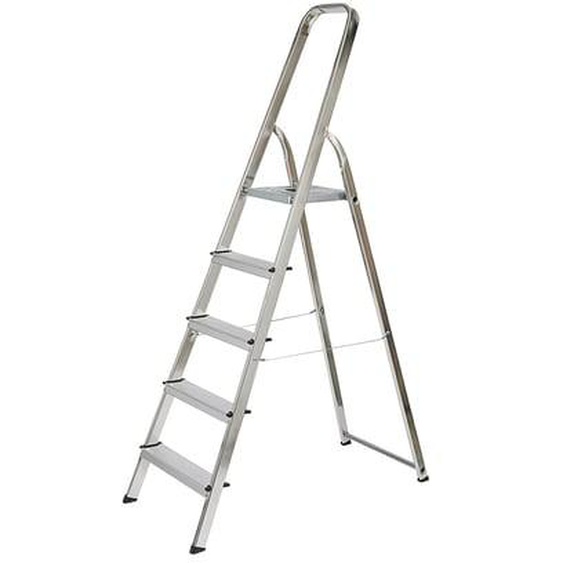 Escabeau 5 marches aluminium