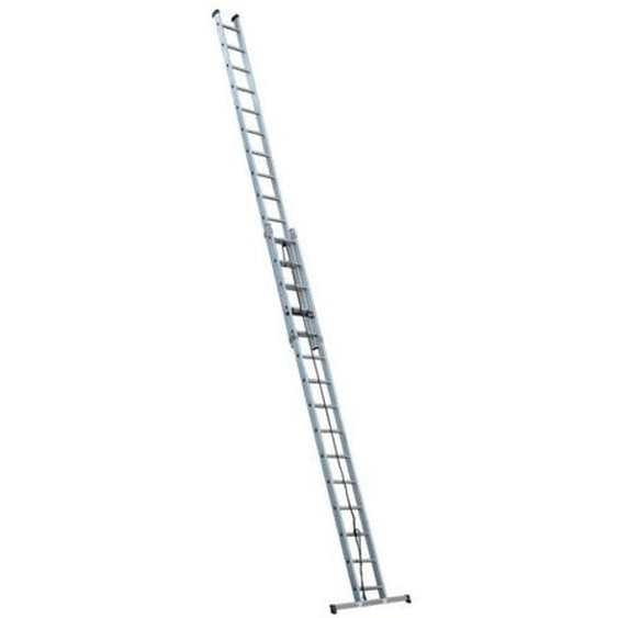 Escalux - Echelle Aluminium semi-pro coulissante à corde 2x15 Haut travail 8 m