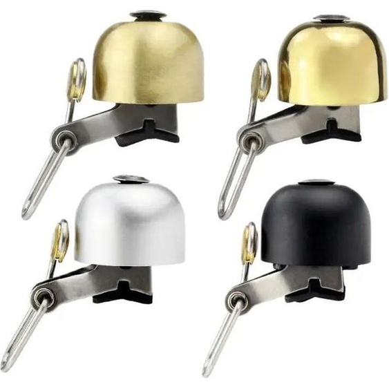 ESLNF Klaxon rétro pour guidon de vélo, klaxon pour VTT, son clair et fort, acier et cuivre, alarme de sécurité à liode, classique