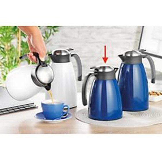 ESMEYER Pichet isotherme GLACE, 1 litre, bleu foncé