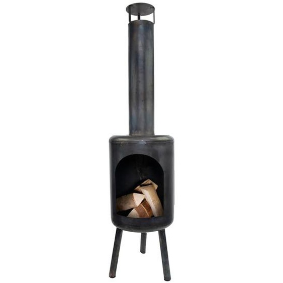 Esschert Design Chauffage de terrasse Rond Noir