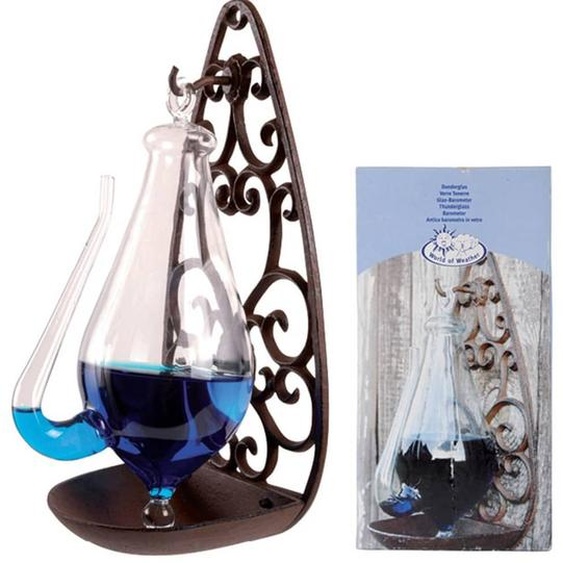 Esschert Design Verre météorologique avec support en fonte 0,5 L TH31