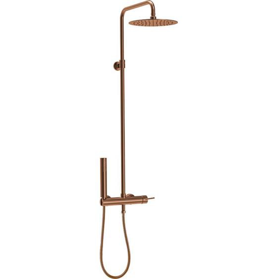 Colonne de douche mécanique Luisa cuivre brossé - Essebagno