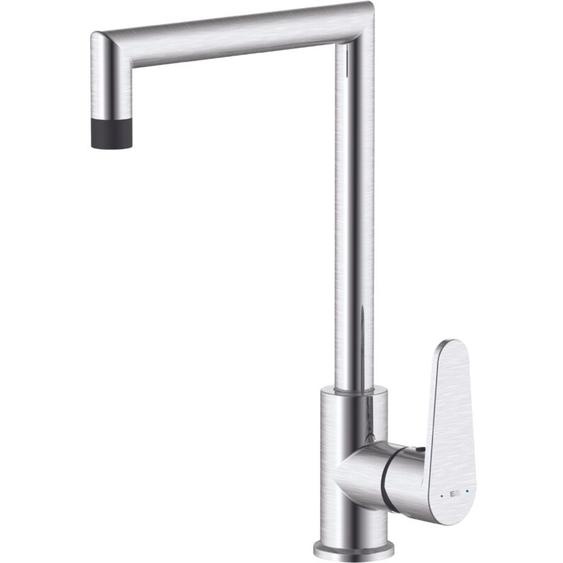 Essebagno - Mitigeur évier Fangolo façon inox et noir