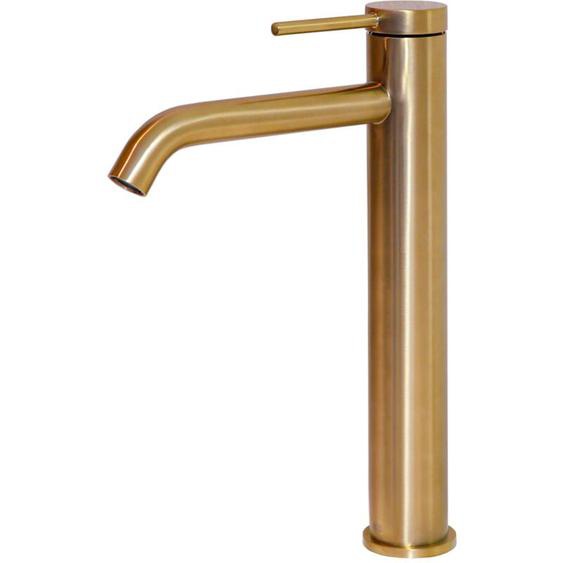 Essebagno - Mitigeur lavabo haut Lollipop cuivre brossé