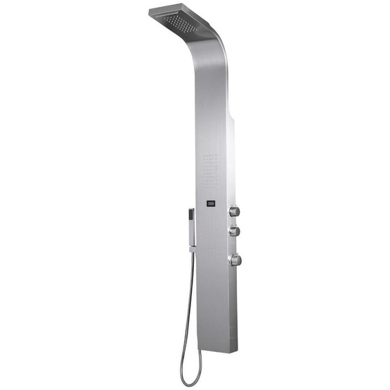 Essekaska panneau de douche hydromassant façon inox Essebagno