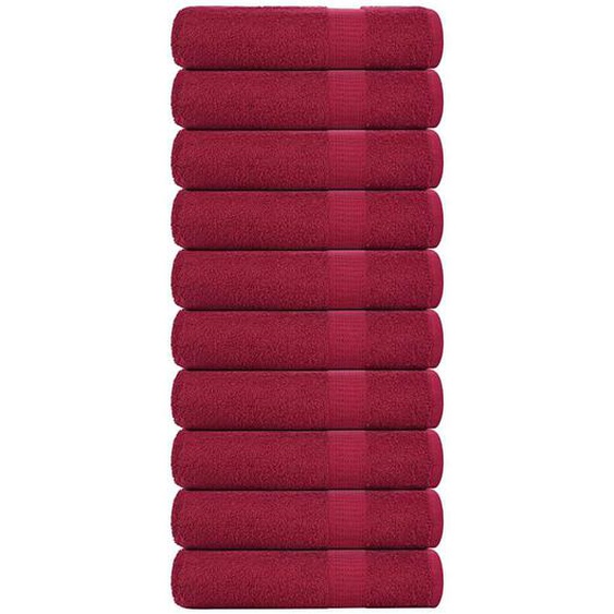 Essuie-mains FROGN 10 pcs bordeaux 50x100 cm 360 g/m²