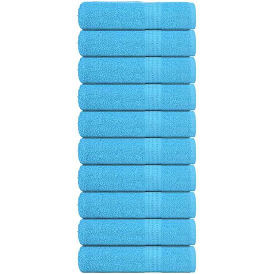 Essuie-mains 10 pcs FROGN turquoise 50x100 cm 100% coton