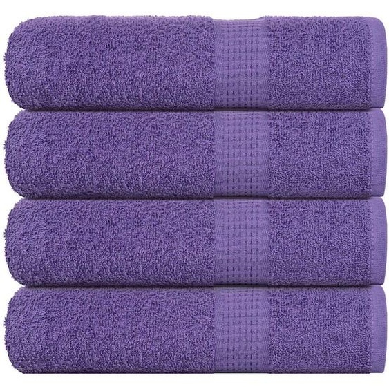 Essuie-mains 4 pcs FROGN violet 50x100 cm 100% coton