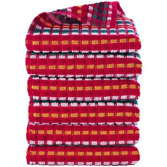 Essuie-mains Éponge Petite Taille Fond Rouge - Lots -