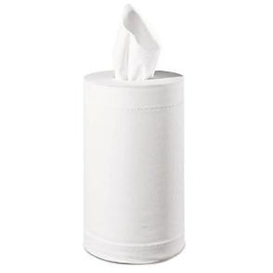 Essuie-tout double épaisseur pure Ouate - 200 feuilles - Blanc - Lot de 12 bobines de 50 m