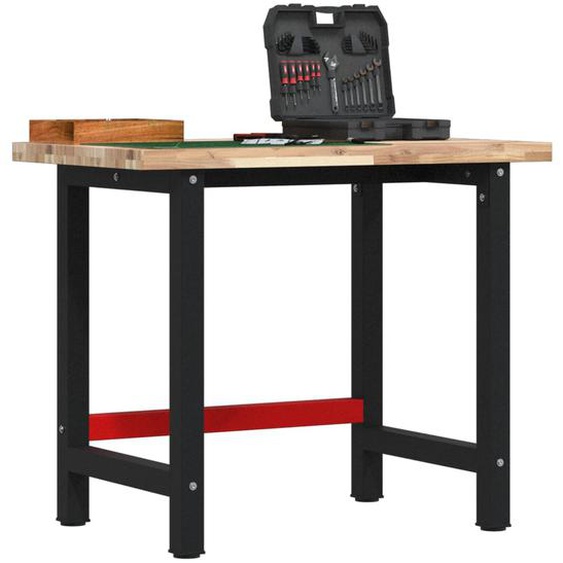 Établi 100x60x83 cm bois massif dacacia rectangulaire