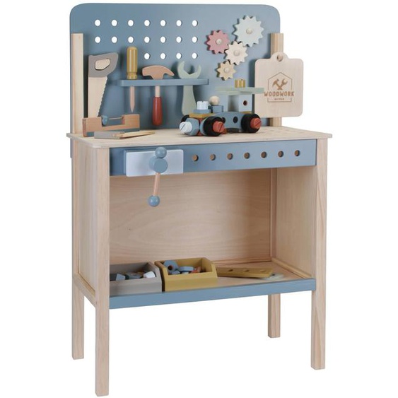 Etabli En Bois Bleu Bleu