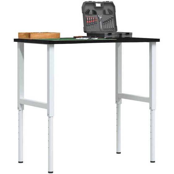 Établi marron foncé 100x60x(71,5-98) cm bois de chêne massif