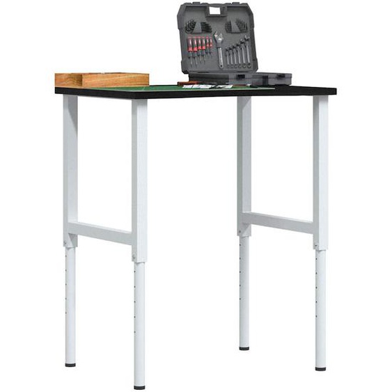 Établi marron foncé 80x60x(71,5-98) cm bois de chêne massif