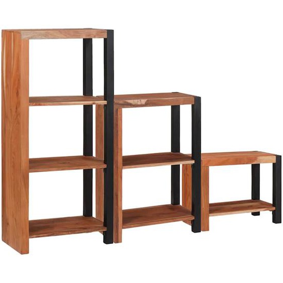 Étagère 3 pcs Marron 50 x 30 x 110 cm Bois dAcacia Massif