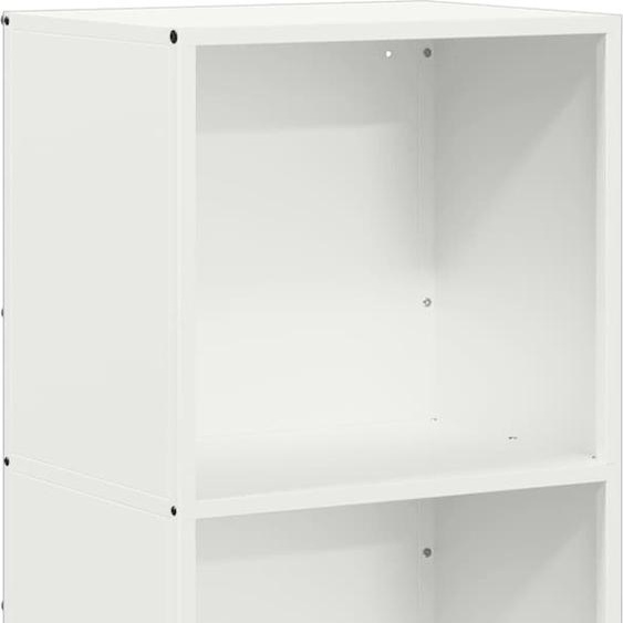 Étagère à bois de chauffage Blanc 40x30x75 cm Acier laminé à froid