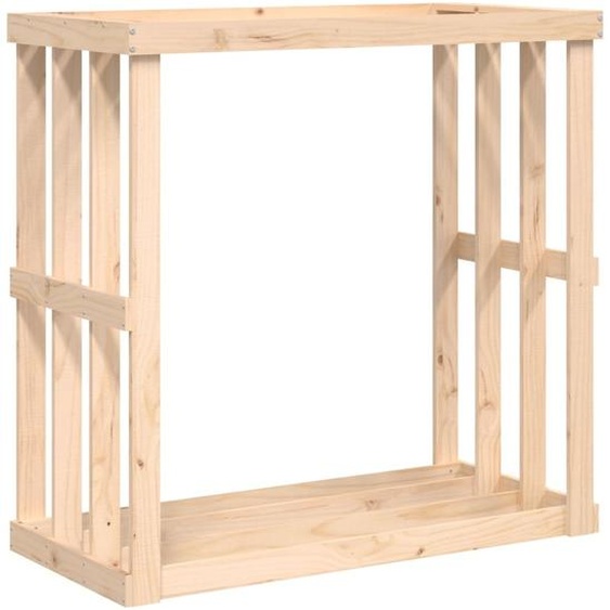 Étagère à bois de chauffage dextérieur 108x52x106 cm pin massif
