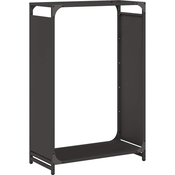 Étagère à bois de chauffage Noir 60x28x90 cm Acier laminé à froid