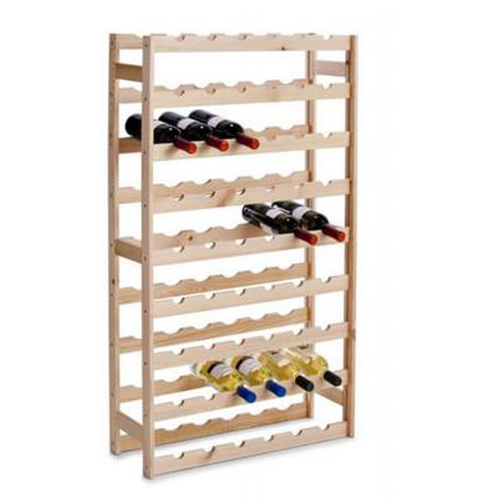 Etagère à bouteilles pin 54 bouteilles Zeller