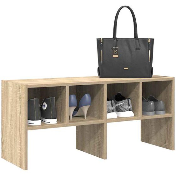 Étagère à chaussures empilable chêne sonoma 89,5x30x40 cm