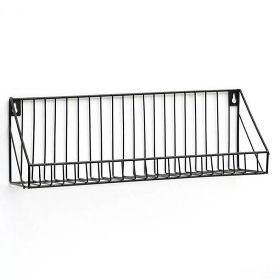 Étagère à Épices Cuisine Mural sans Percer -40cm Porte Epice en Métal pour Murs de Cuisine et Armoires Organiser Epices Pots - Noir