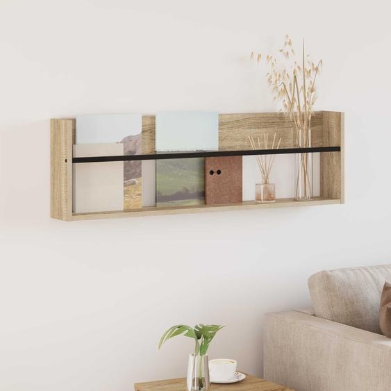 Étagère à magazines avec étagère Chêne Sonoma 100 x 12 x 30 cm