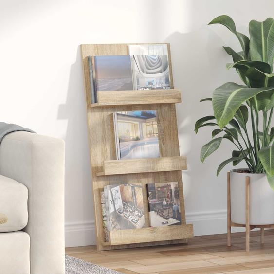 Étagère à magazines avec étagère Chêne Sonoma 51 x 11 x 102 cm