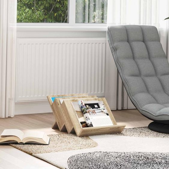 Étagère à magazines avec étagère Chêne Sonoma 53 x 40 x 28,5 cm